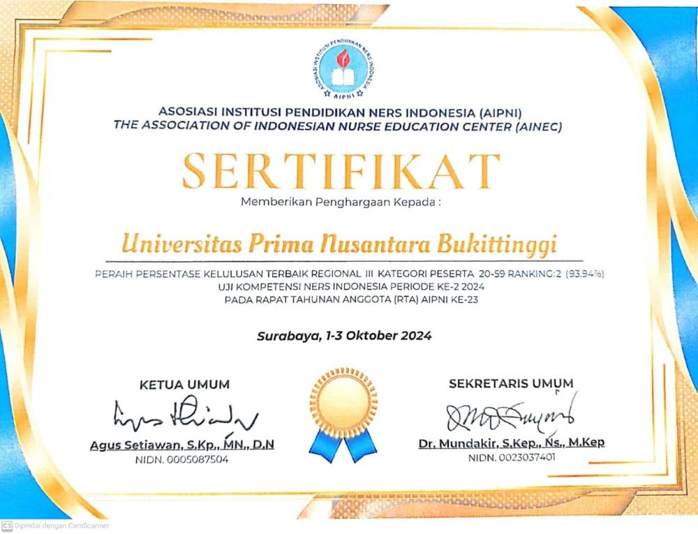 Ukom Ners Universitas Prima Nusantara Bukittinggi